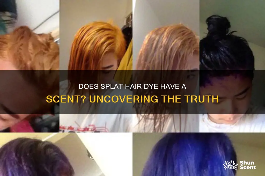 does splat hair dye have a scent