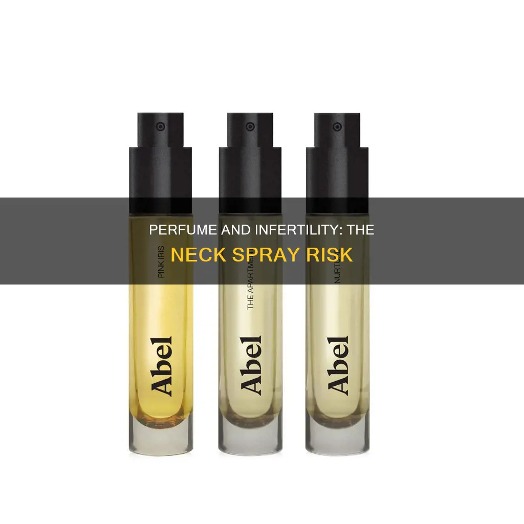 does spraying perfume on your neck make you infertile