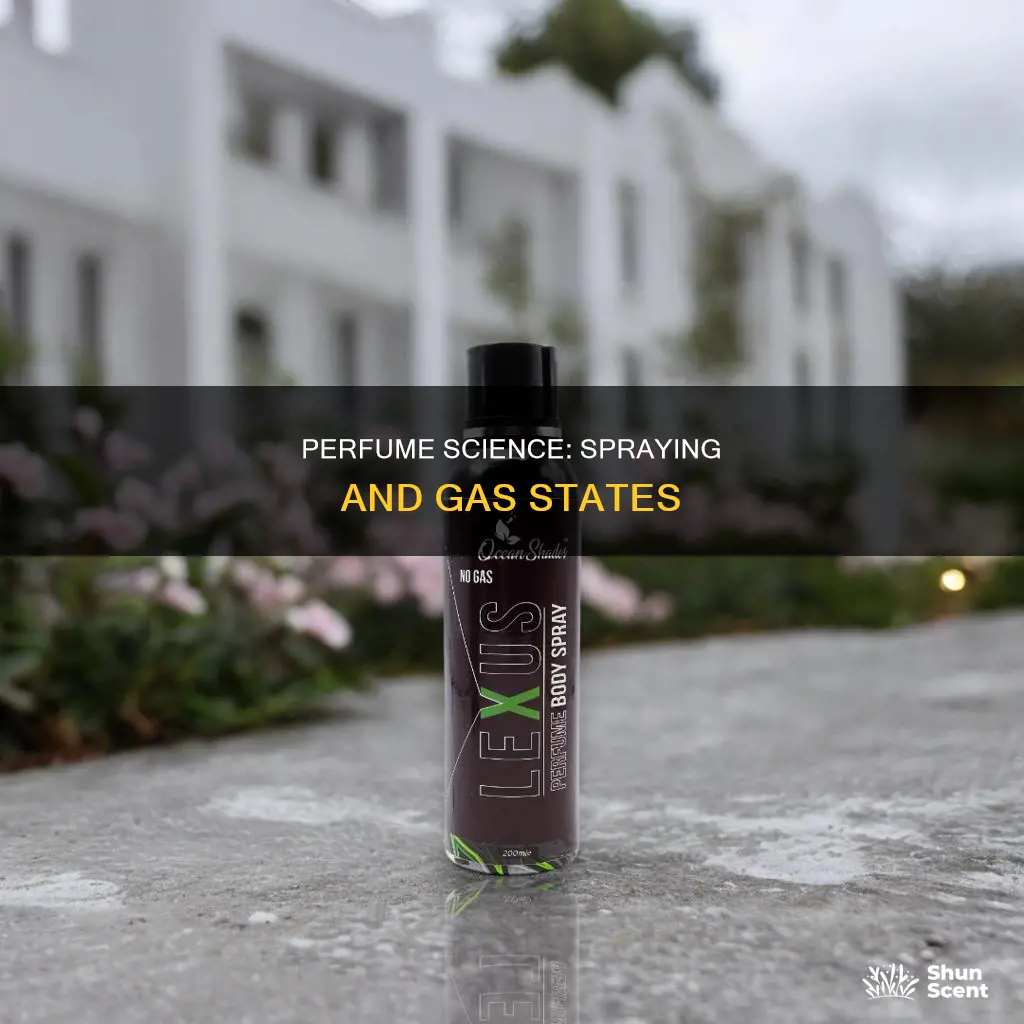 does spraying perfume turn it into gas
