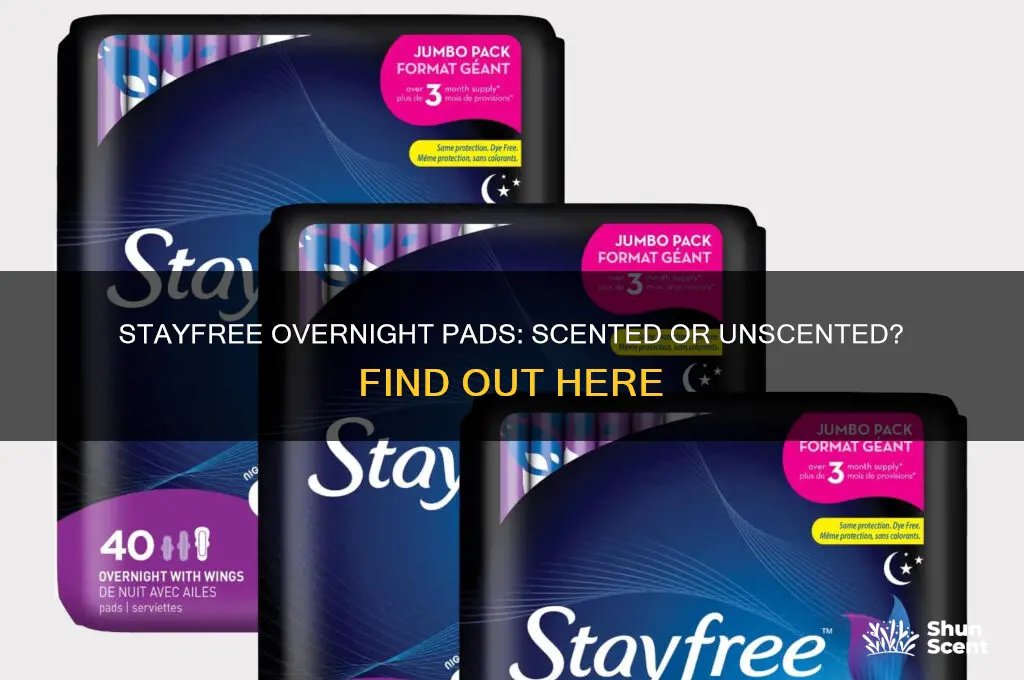 does stayfree overnight has scent