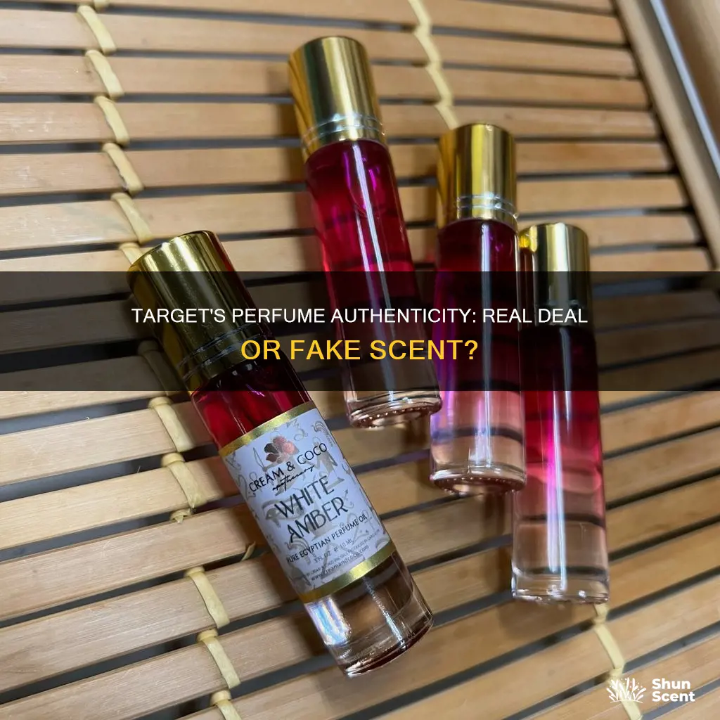 does target sell authentic perfume