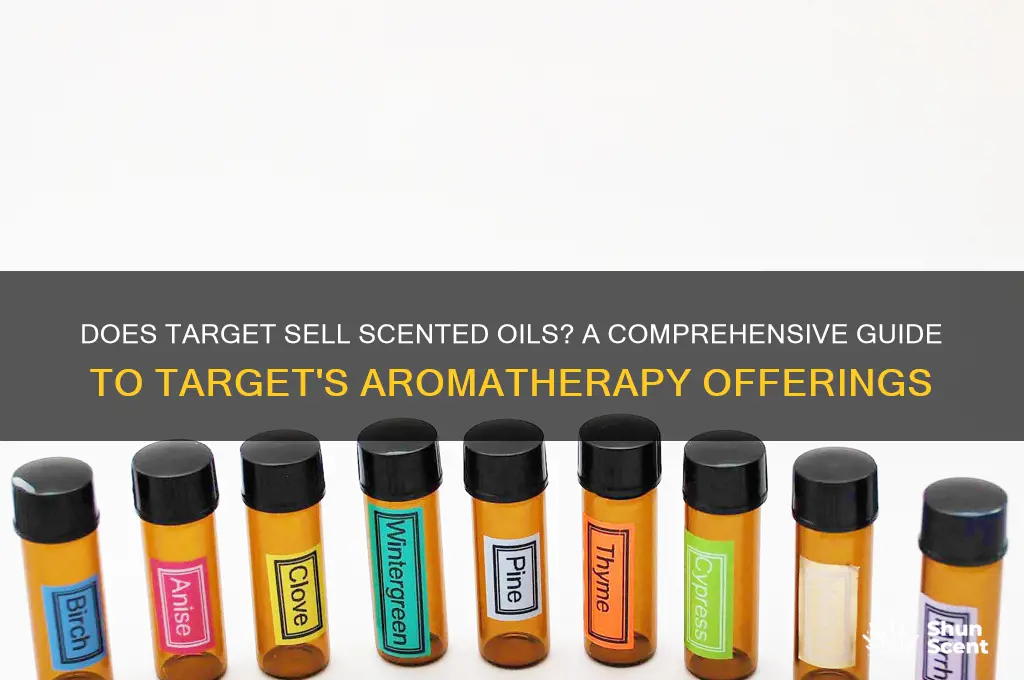 does target sell scented oils