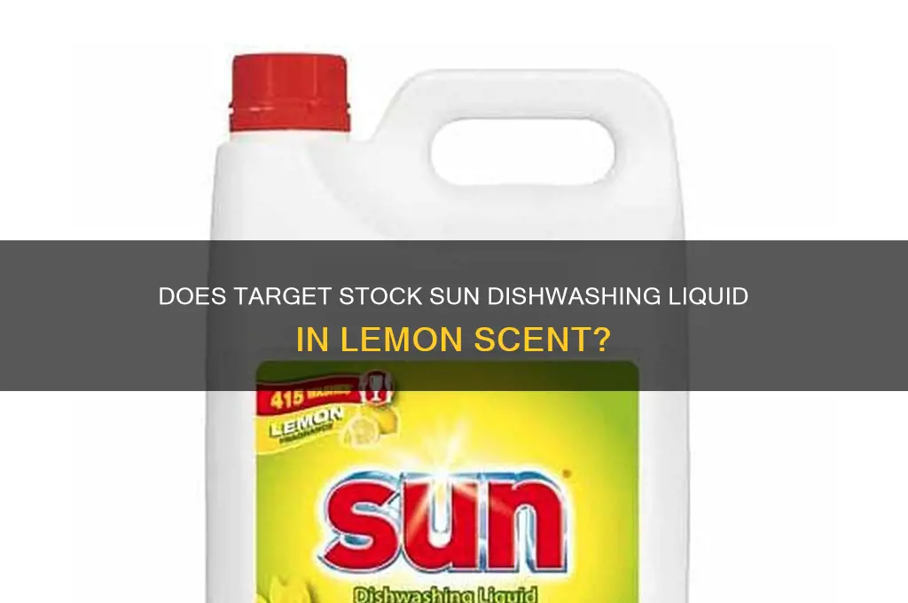 does target sell sun dishwashing liquid in lemon scent