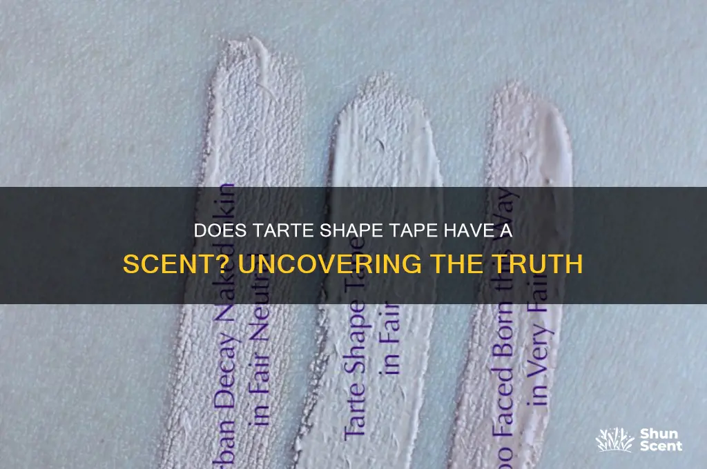 does tarte shape tape have a scent