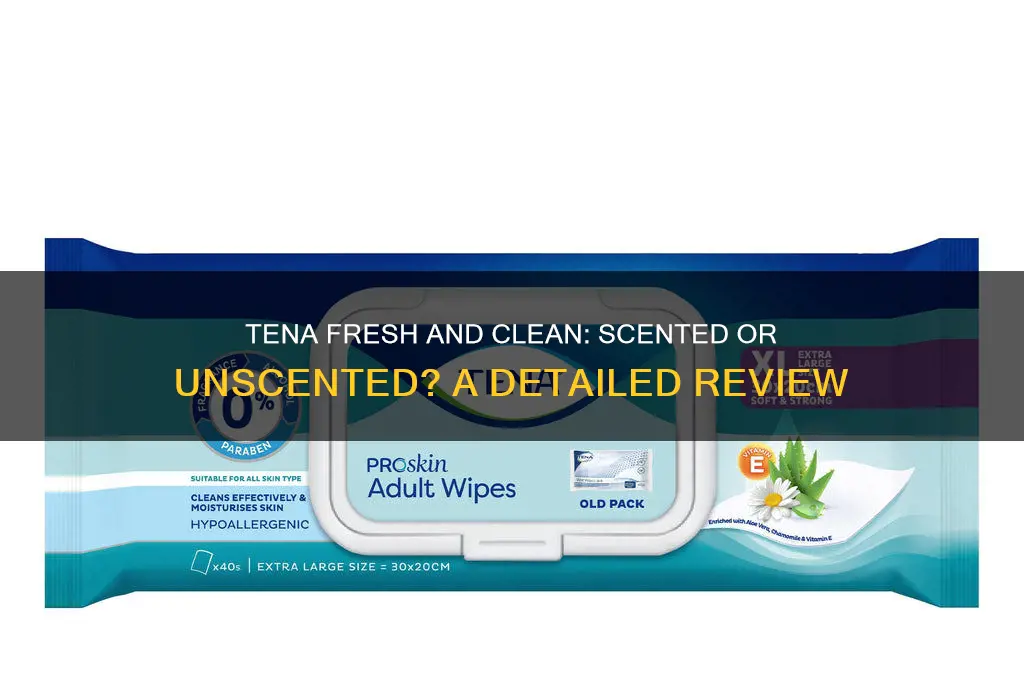 does tena fresh and clean have scent