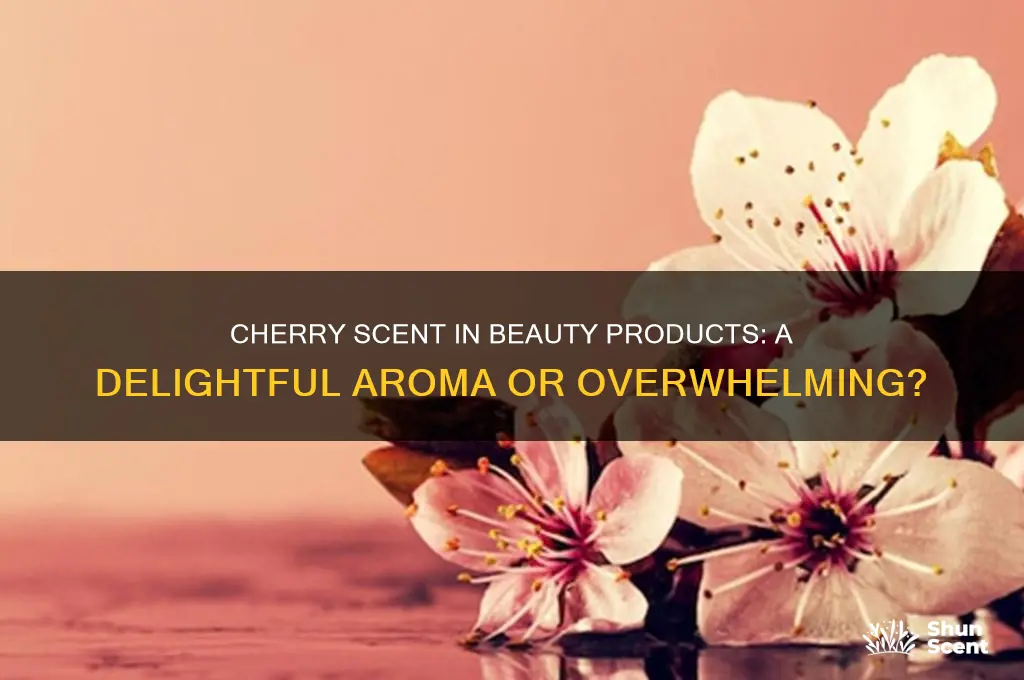 does the cherry scent in funtion of brauty smell good