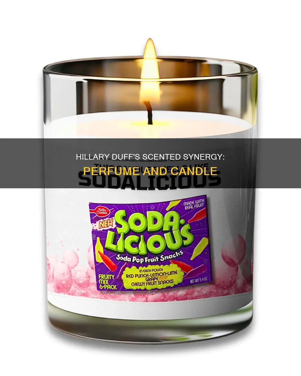 does the hillary duff perfume smell like the candle
