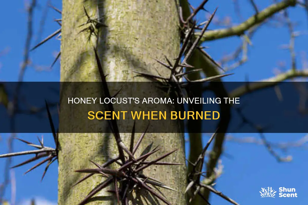 does the honey locust have a strong scent when burned