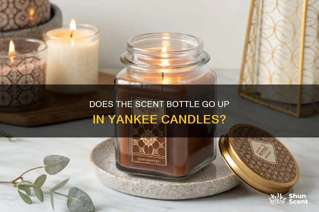 does the scent bottle go up yankee candle