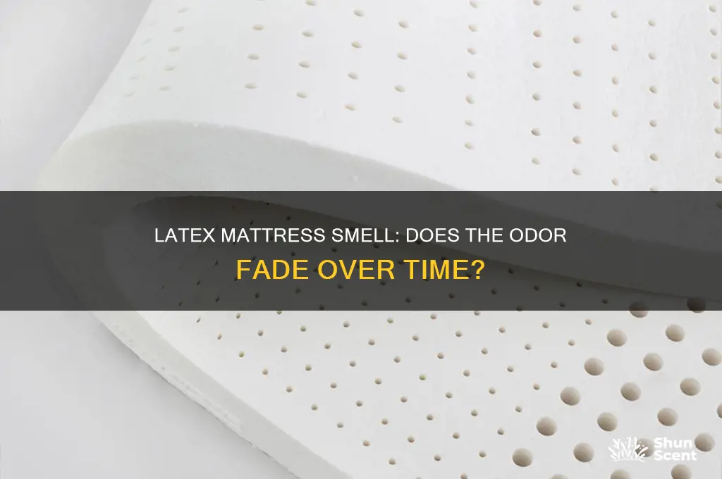 does the scent of a latex mattress go away