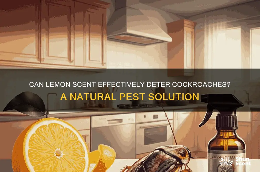 does the scent of lemon repel cockroaches