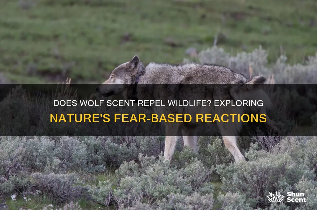 does the scent of wolf scare off animals