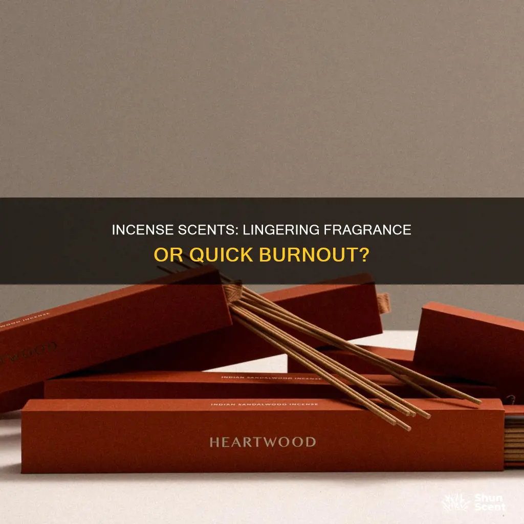 does the smell of incense linger