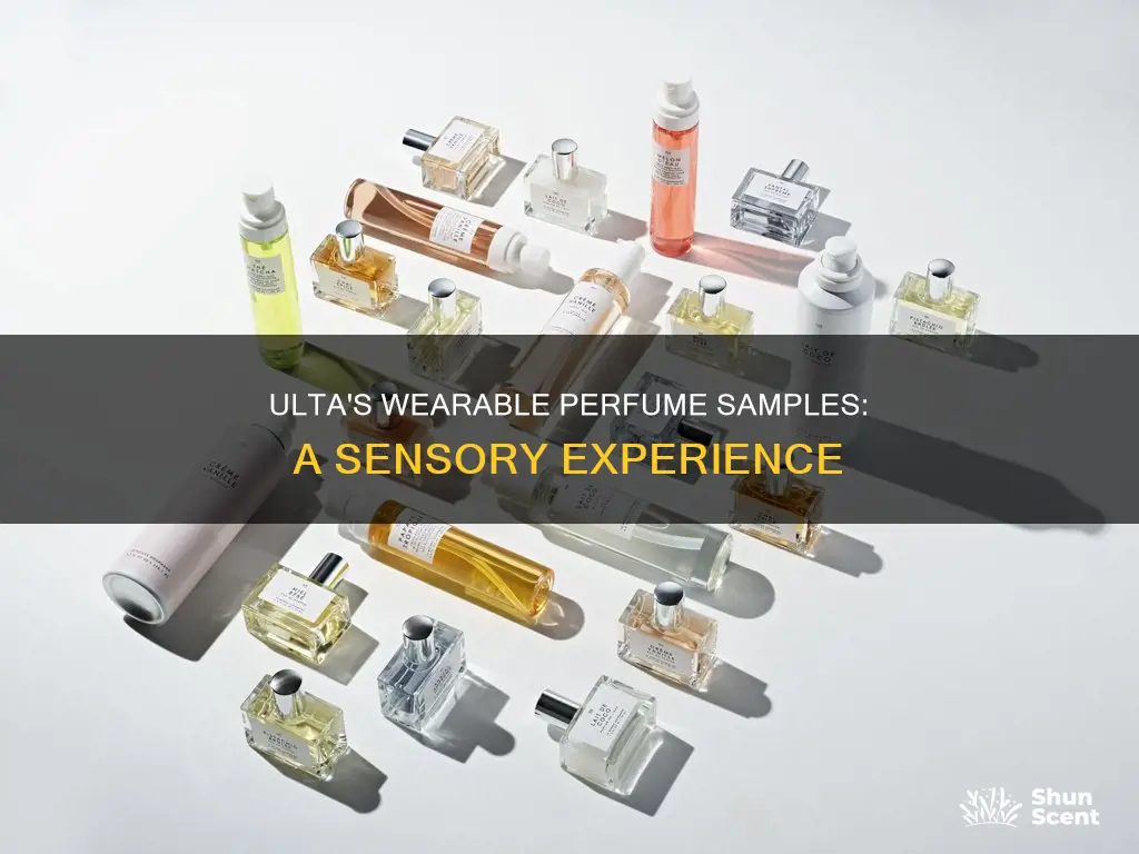 does the ulta catalog have wearable perfume samples