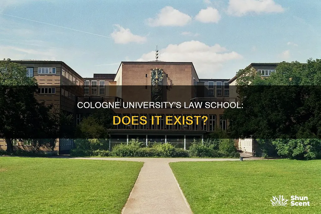 does the university of cologne have a law school