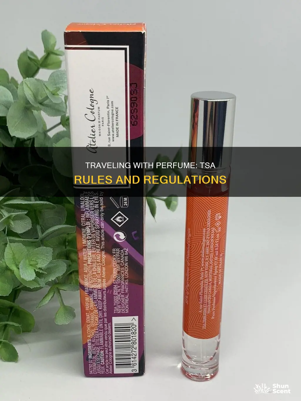 does tsa allow spray perfume