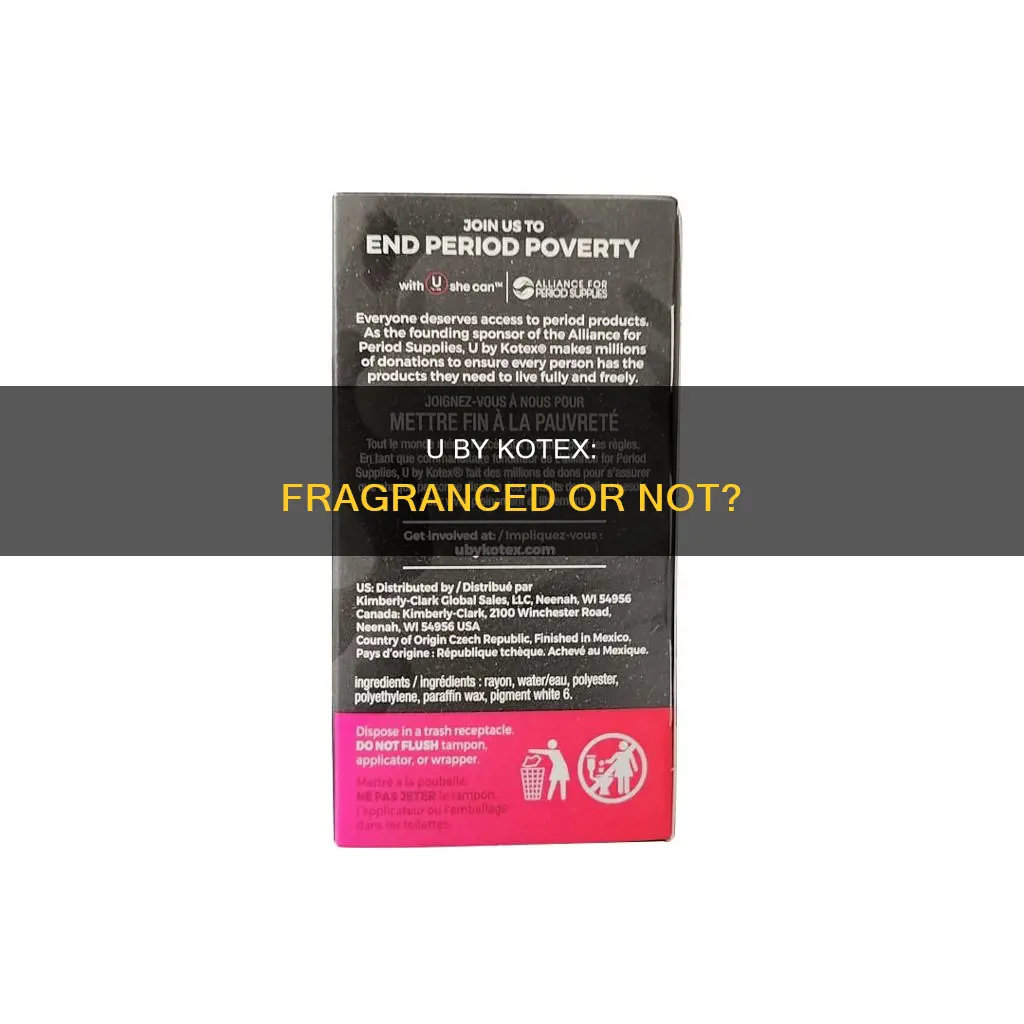 does u by kotex have perfume