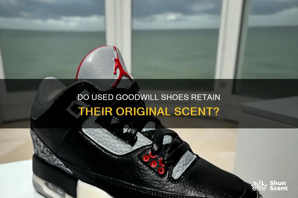 does used good will shoes still have the scent