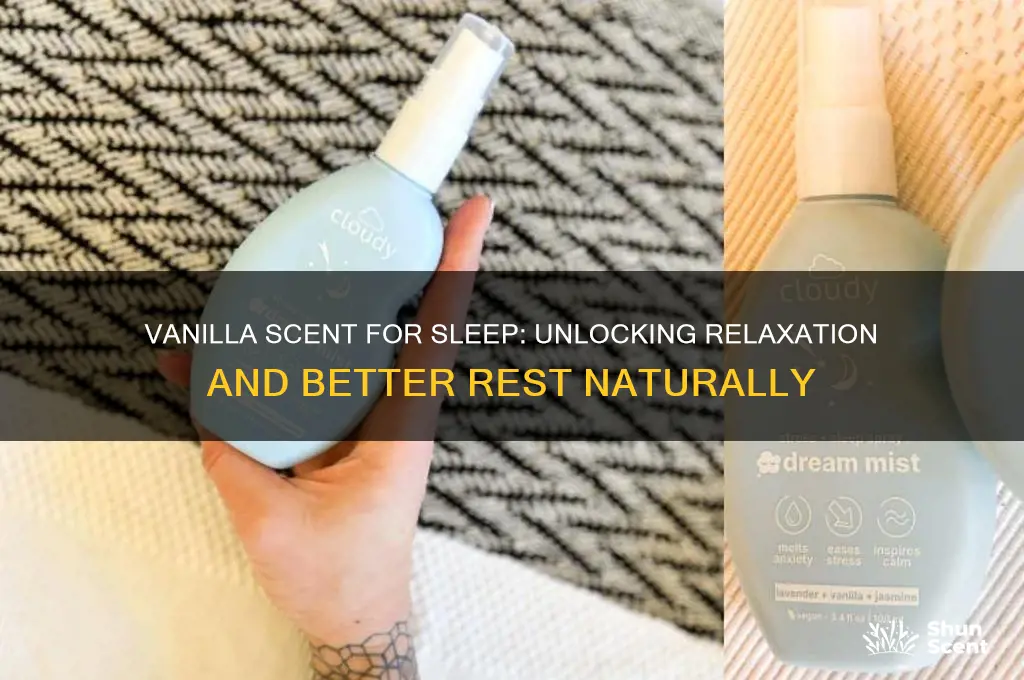 does vanilla scent help you sleep