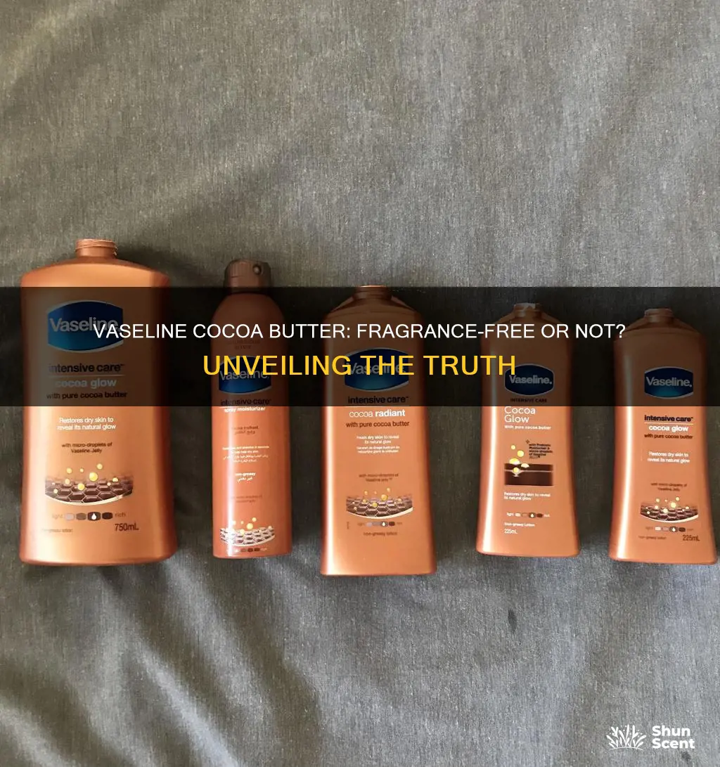 does vaseline cocoa butter have fragrance