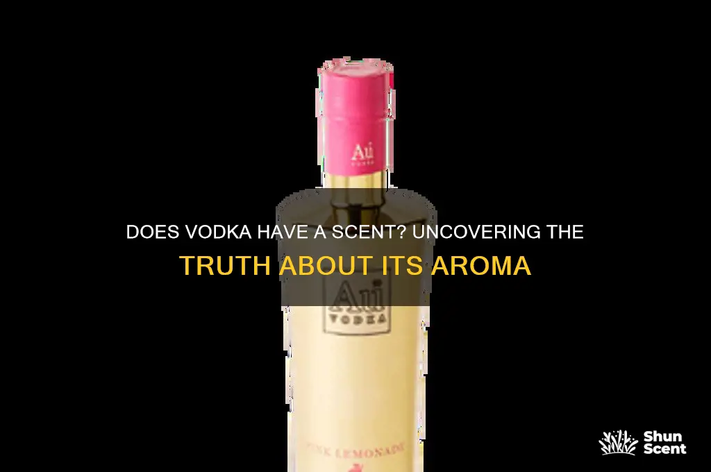 does vodka have a scent