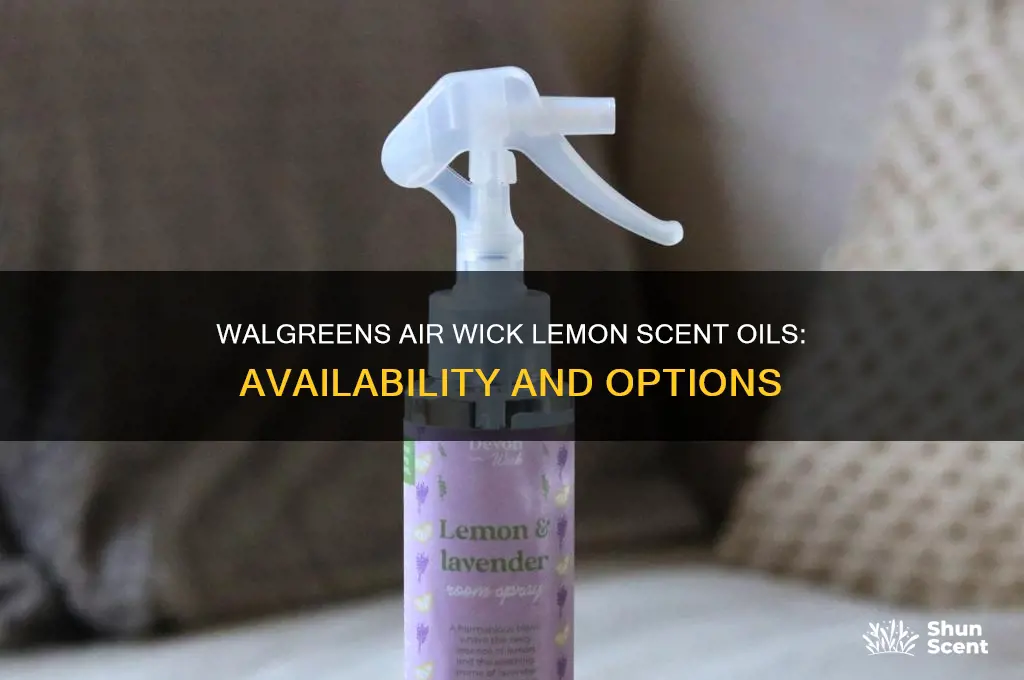does walgreens sell air wick lemon scent oils