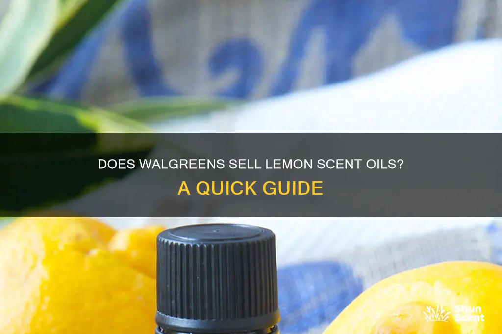does walgreens sells lemon scent oils