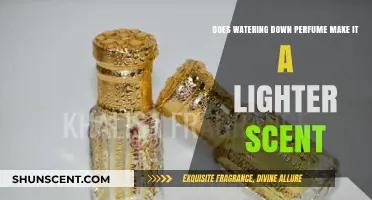 Diluting Scents: Making Perfume Lighter with Water