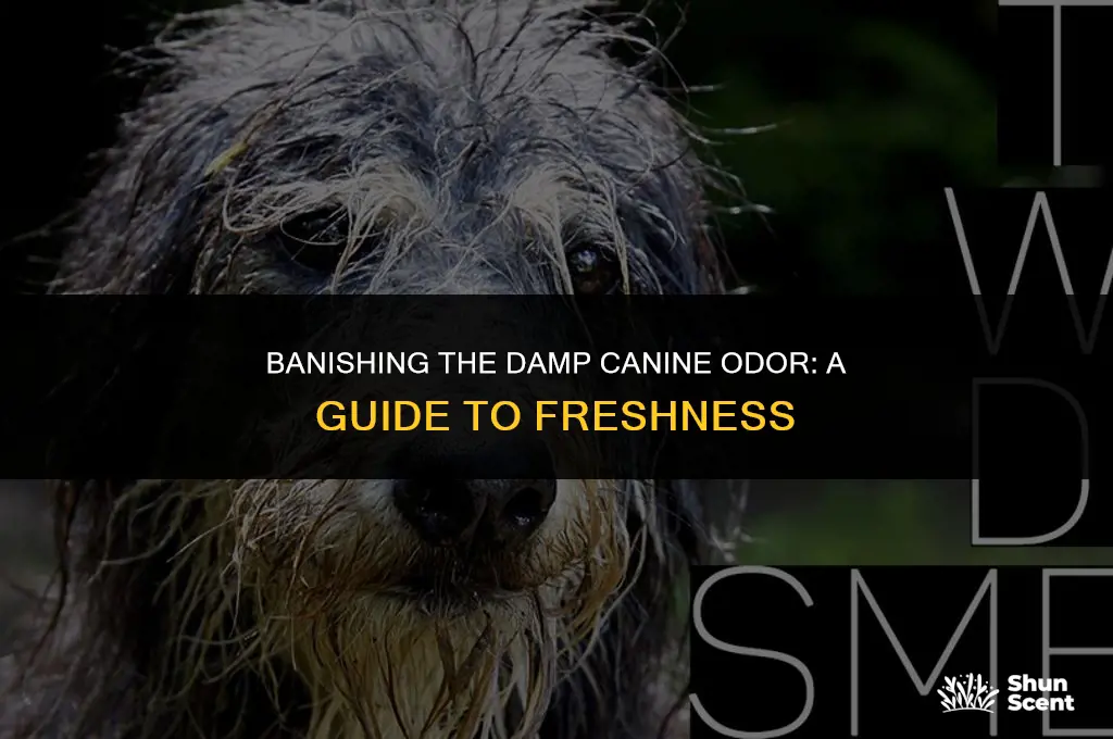 does wet dog smell go away