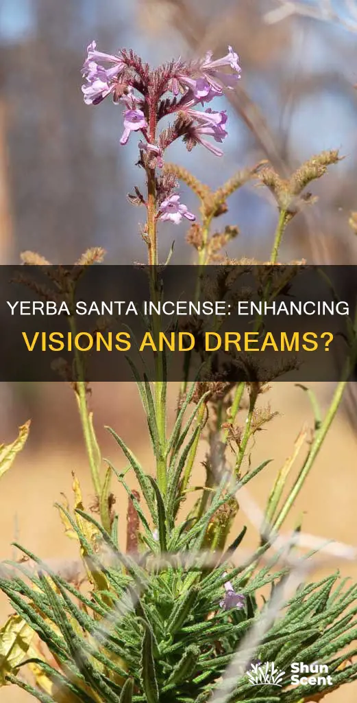 does yerba santa incense helps visions