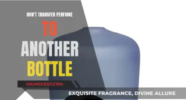 Perfume bottles: Why you shouldn't transfer