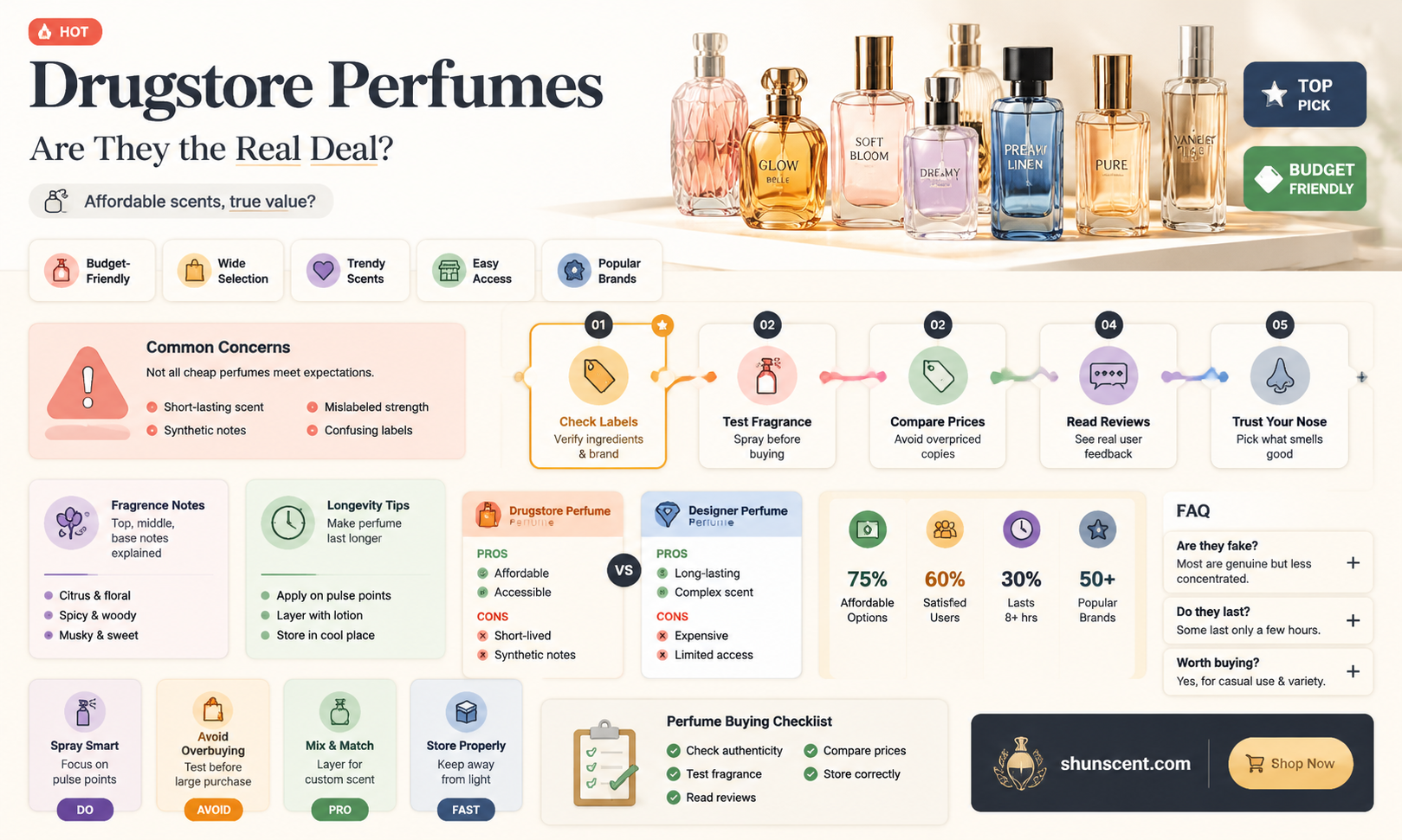 are drugstore perfumes real