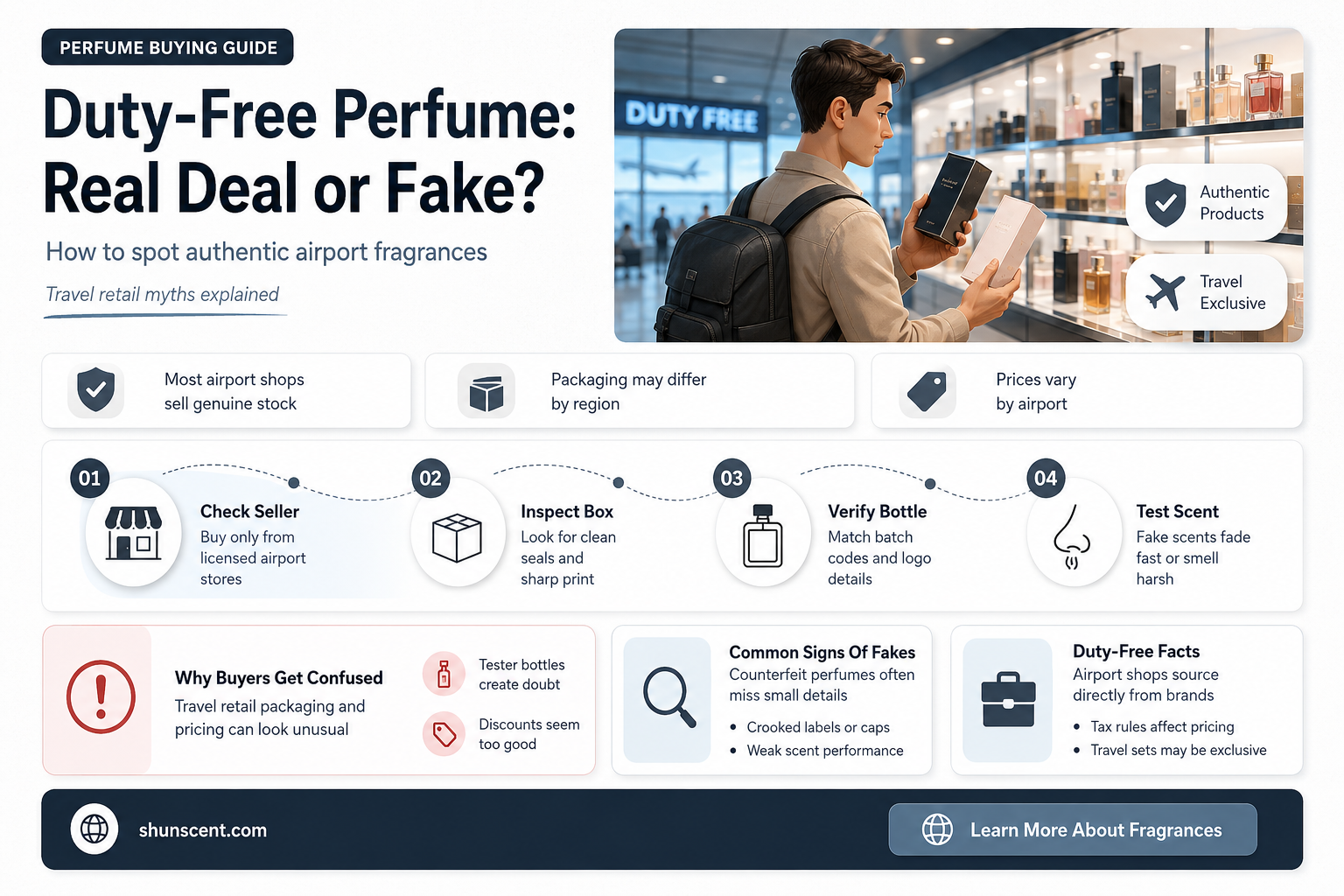 are perfumes in duty free shops fake