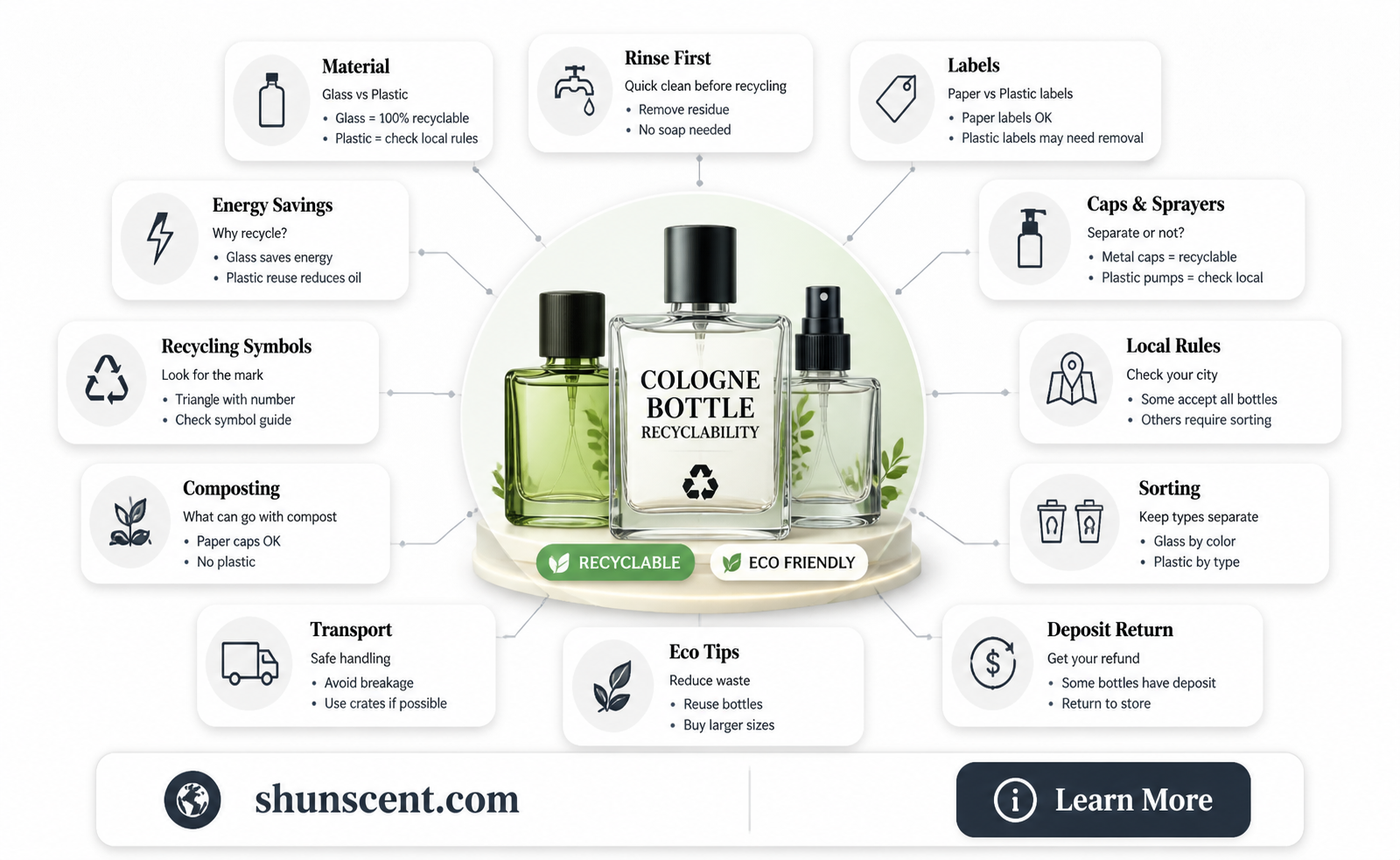 are cologne bottles recyclable