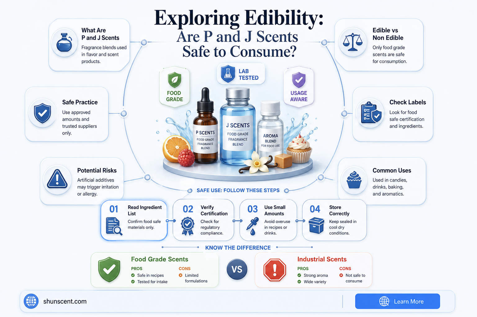 are p and j scents edible
