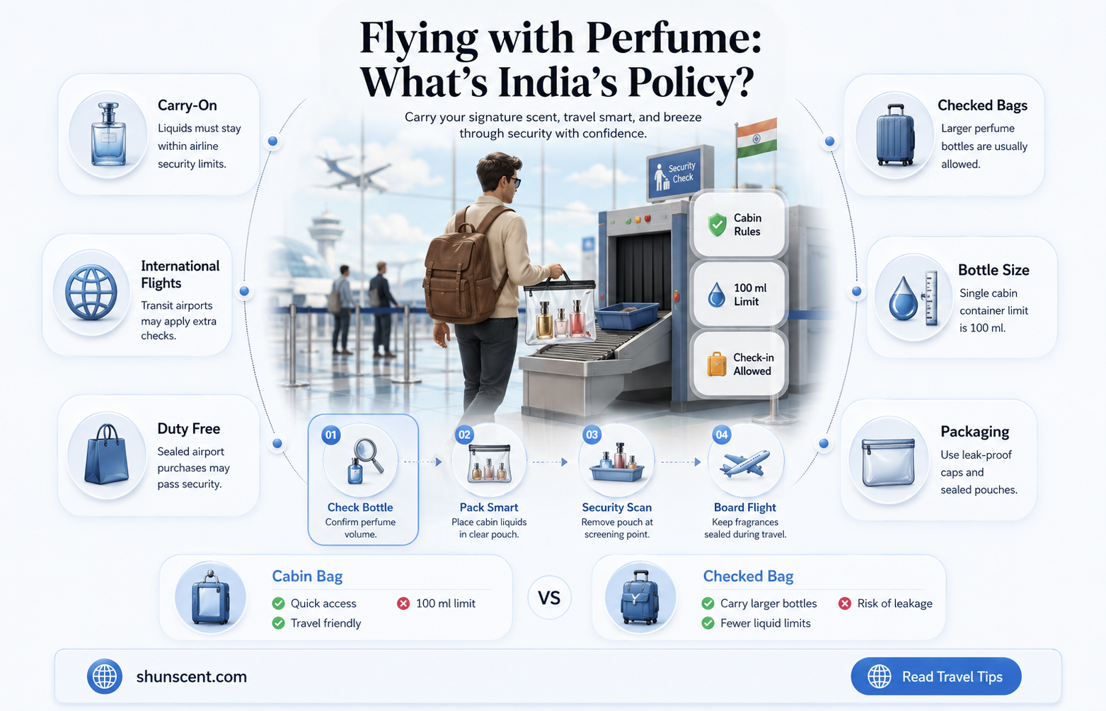 are perfume bottles allowed on planes in india