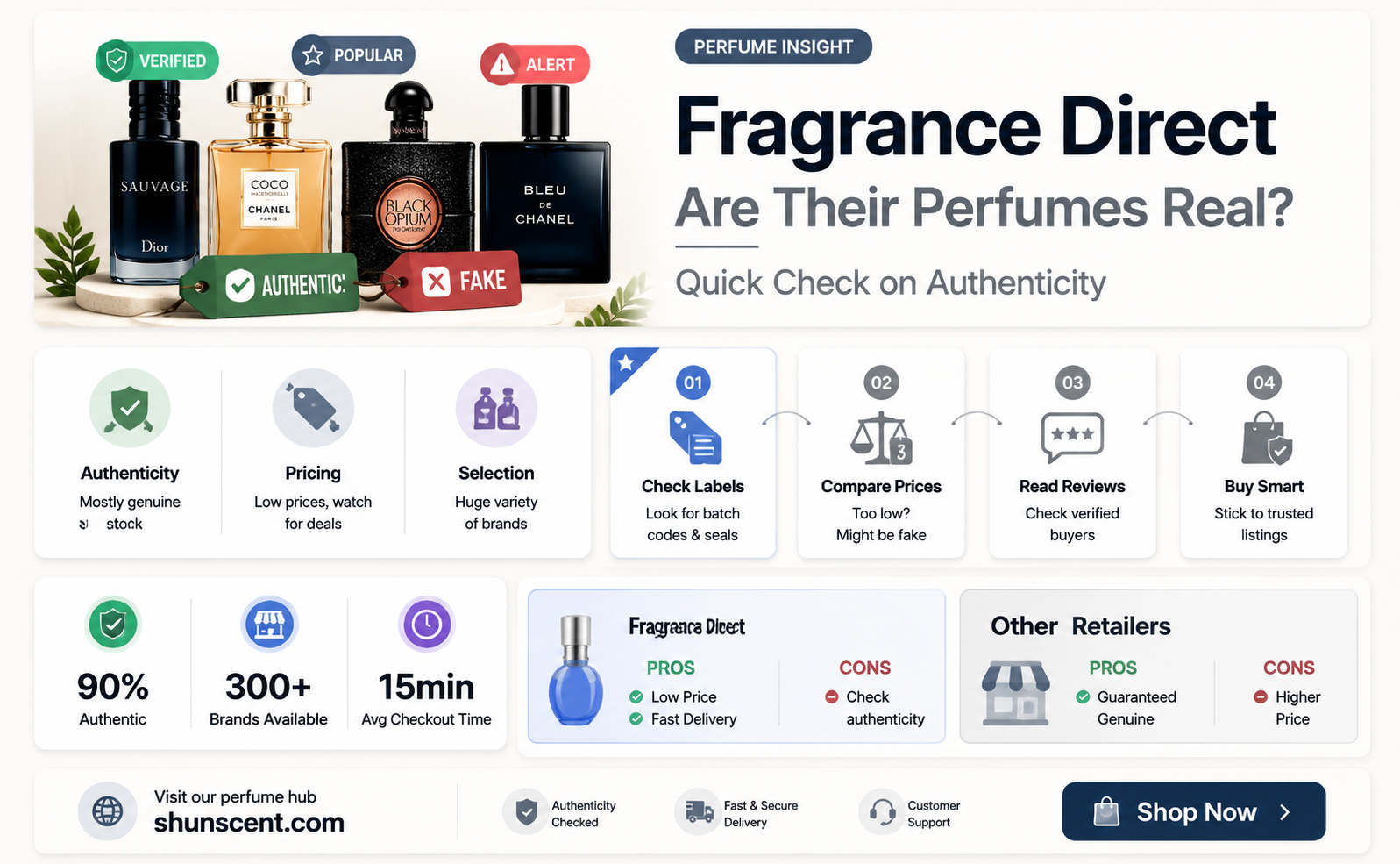 are fragrance direct perfumes fake