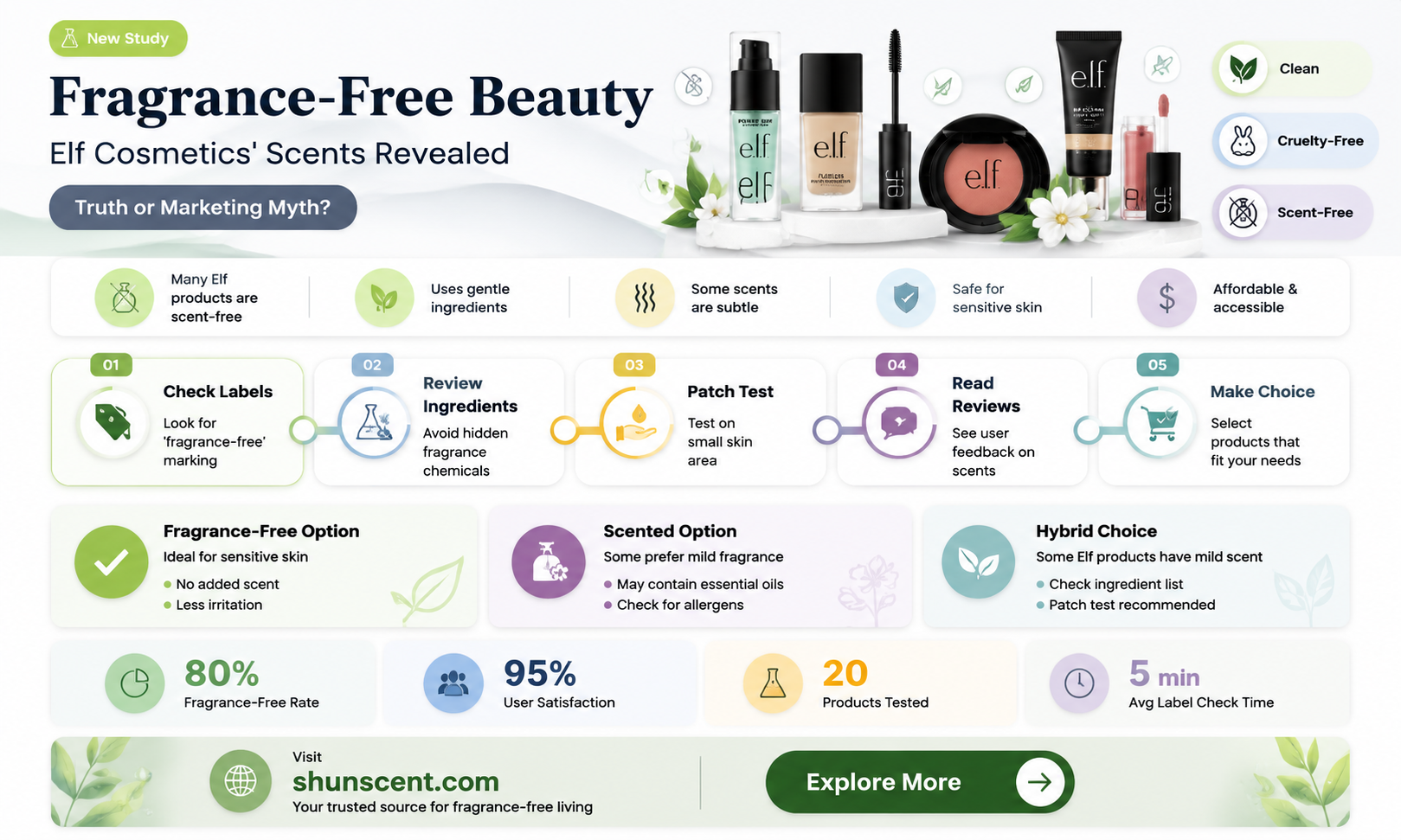 are elf cosmetics fragrance free