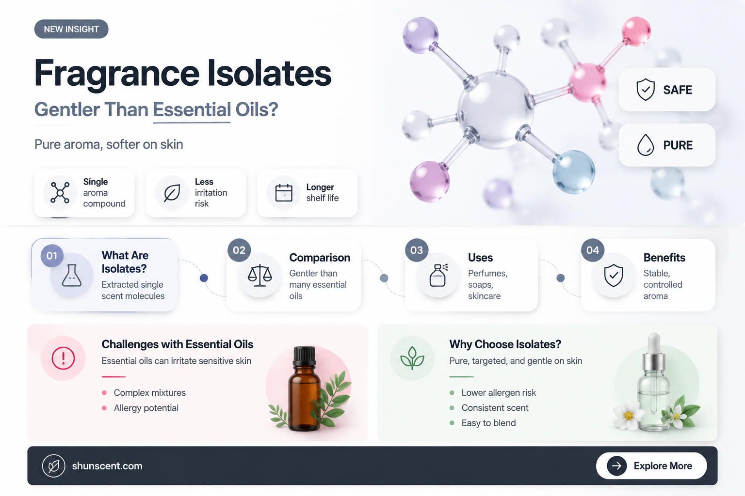 are fragrance isolates less irritating than essential oils