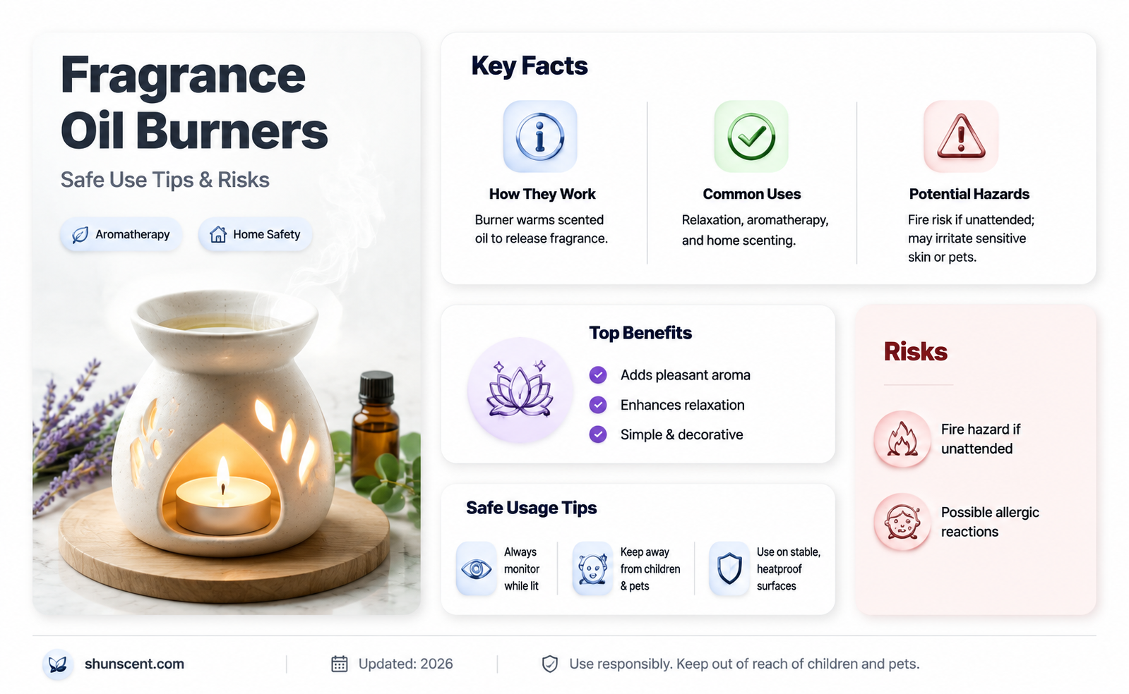 are fragrance oil burners safe