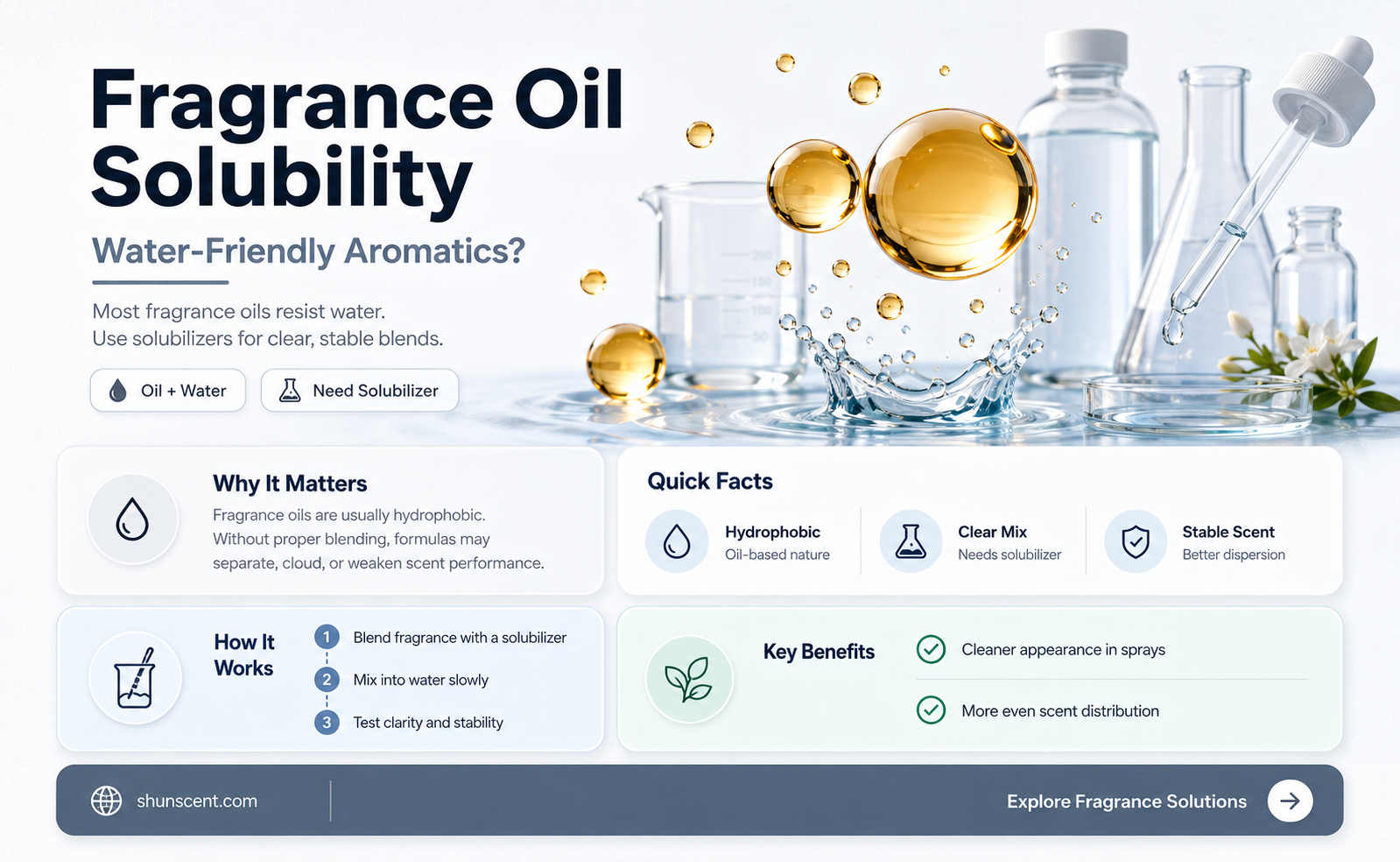 are fragrance oil water soluble
