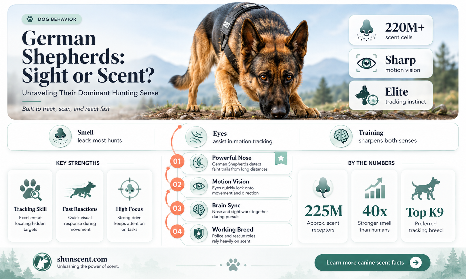 are gsds sight or scent