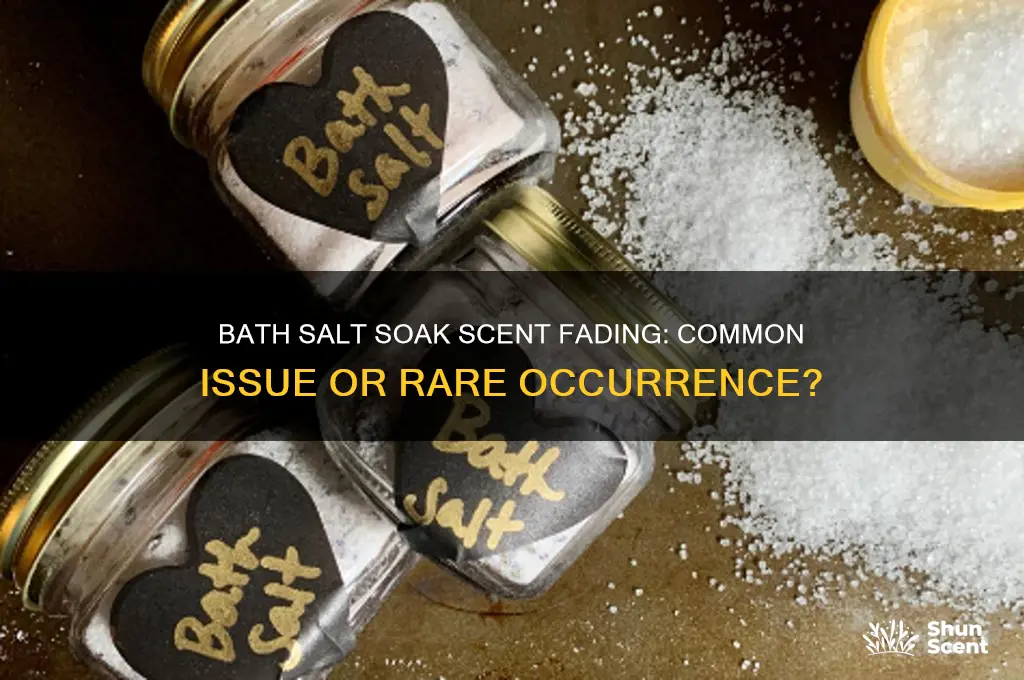 has anyone had their bath salt soak lose the scent