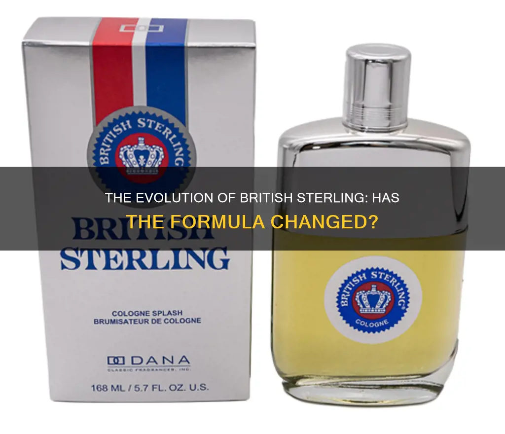 has british sterling cologne changed its formula