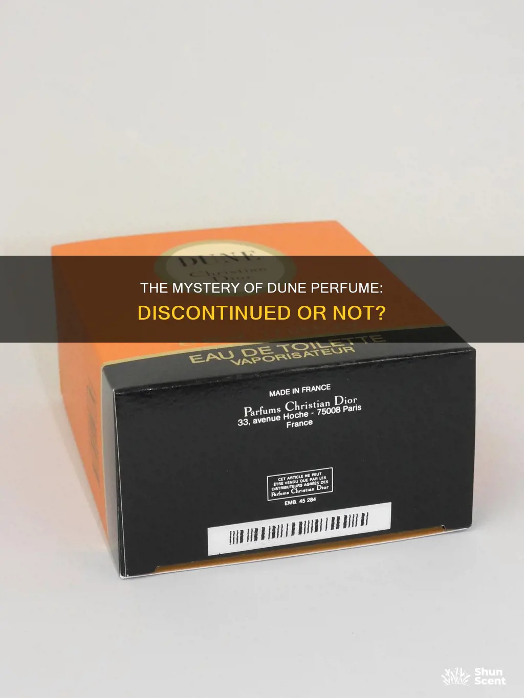 has dune perfume been discontinued