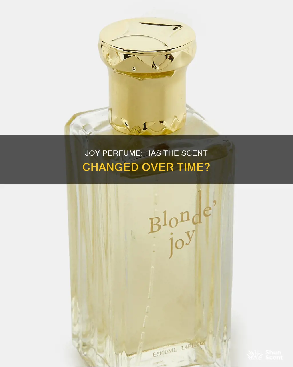 has joy perfume been reformulated