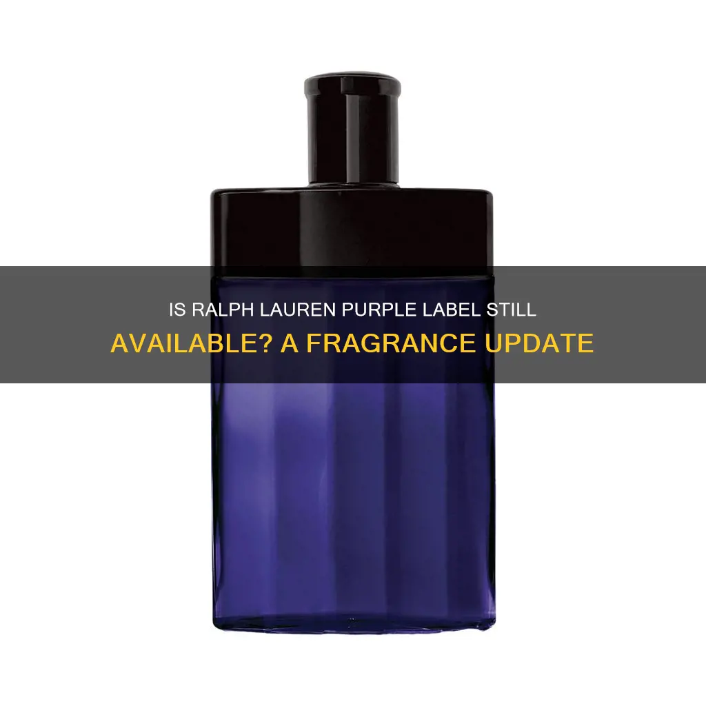 has ralph lauren purple label fragrance been discontinued