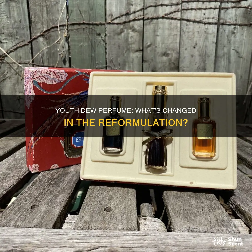 has youth dew perfume been reformulated