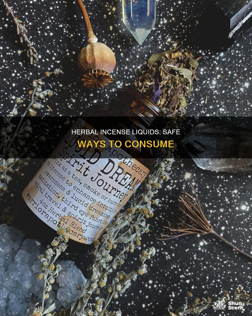 how are herbal incense liquids taken