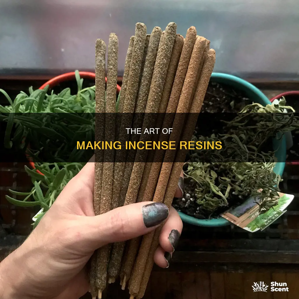how are incense resins made